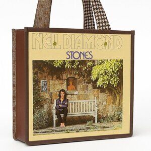 Neil Diamond Album Cover Tote Bag Faux Leather Upcycled Record Purse
